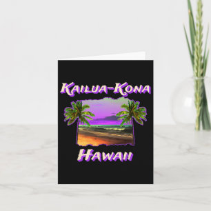 Beaches Of Kailua-kona Hawaii 1  Card