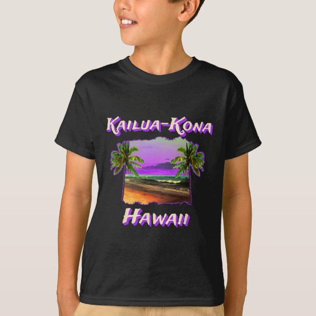 Beaches Of Kailua-kona Hawaii 1  T-Shirt (Front)