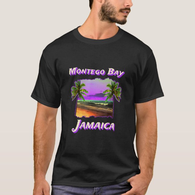 Beaches Of Montego Bay Jamaica T-Shirt (Front)