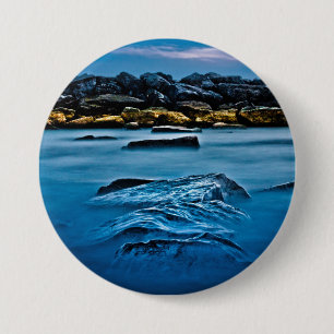 Beaches Park Breakwall 4 3 Inch Round Button