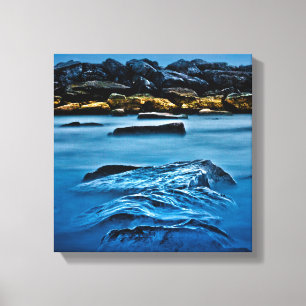 Beaches Park Breakwall 4 Canvas Print