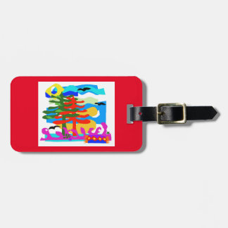 BEACHES - Sun & Surf - Australia - Red Luggage Tag