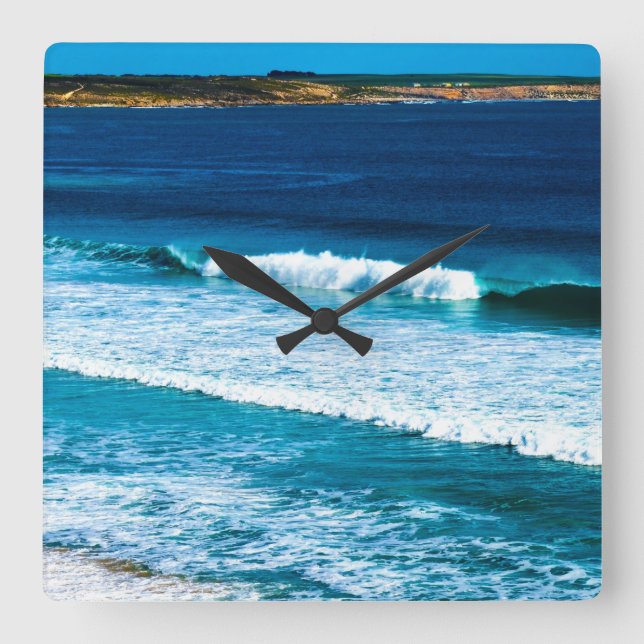 Beaches That Make You Go Wow,   Square Wall Clock (Front)