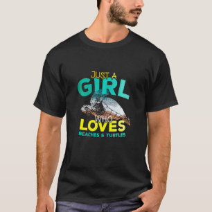 Beaches Turtles Cute Funny Ocean Beach Lover T-Shirt