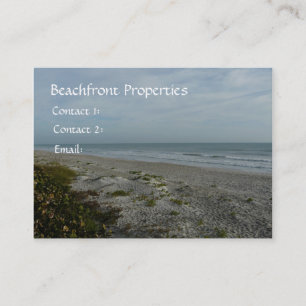 Beachfront Properties/Real Estate Business Card