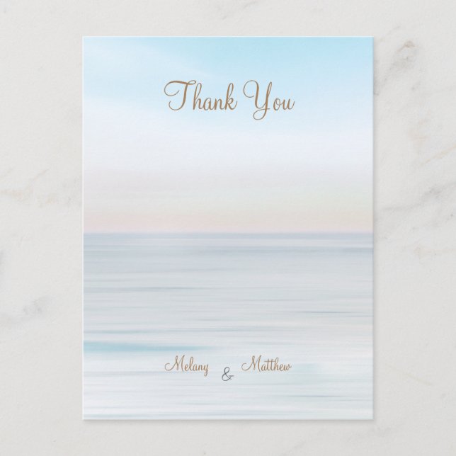 Beachfront Seaside Beach Theme Wedding Sticker Postcard (Front)