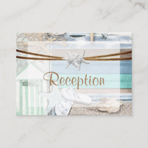 Beachfront Wedding Enclosure Card