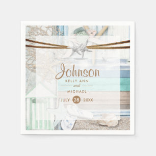 Beachfront Wedding Napkin