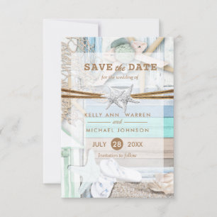 Beachfront Wedding - Save the Date