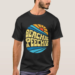 Beachie Speechie Speech Therapy Beach Retro Summer T-Shirt