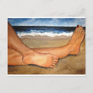 Beachin' Feet Postcard