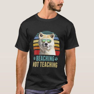 Beaching Not Teaching Canaan Dog Teacher Summer T-Shirt