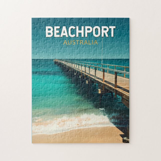 Beachport Australia Travel Art Vintage Jigsaw Puzzle (Vertical)