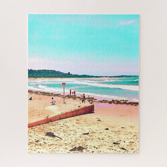 Beachscape Australia challenging Jigsaw Puzzle (Vertical)
