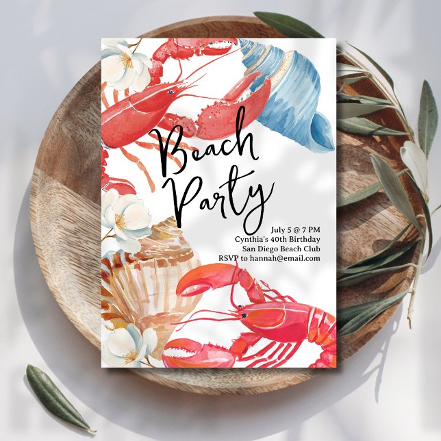 Beachside Party Invitation (Creator Uploaded)