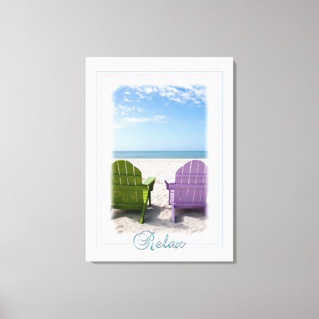 Beachside Realxation Canvas Print (Front)