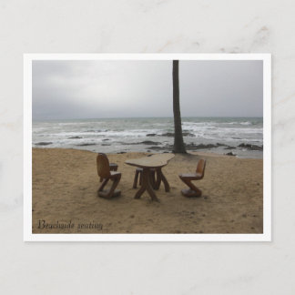 Beachside seating - Customized Postcard
