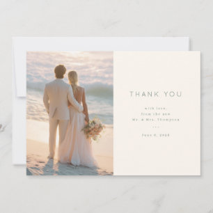 Beachside Wedding Thank You Card