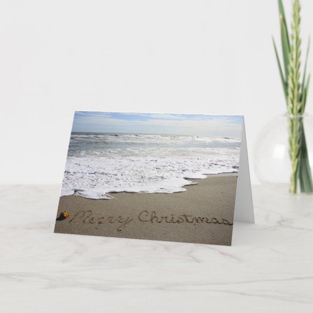 Beachwrite's Merry Christmas Holiday Card (Front)