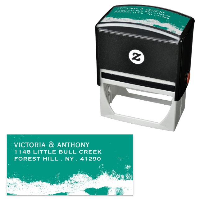 Beachy Abstract Self-inking Stamp (In Situ)