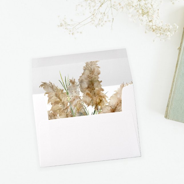 Beachy Boho Pampas Grass  Envelope (Creator Uploaded)