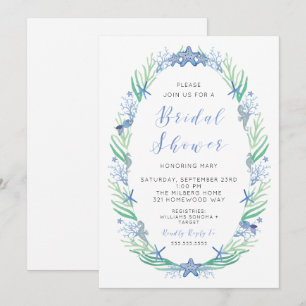 Beachy Bridal Shower Invitation