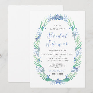 Beachy Bridal Shower Invitation