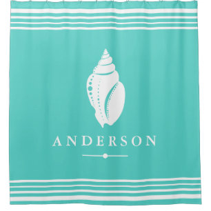 Beachy Coastal White Seashell Personalized