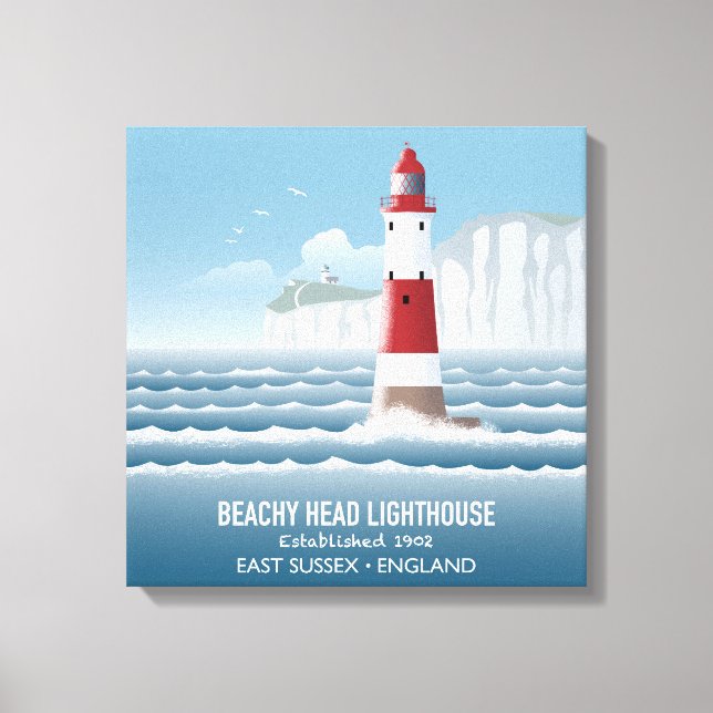 Beachy Head Lighthouse Canvas Print (Front)