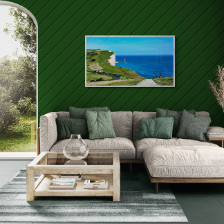 Beachy Head Lighthouse, Seven Sisters, England Canvas Print