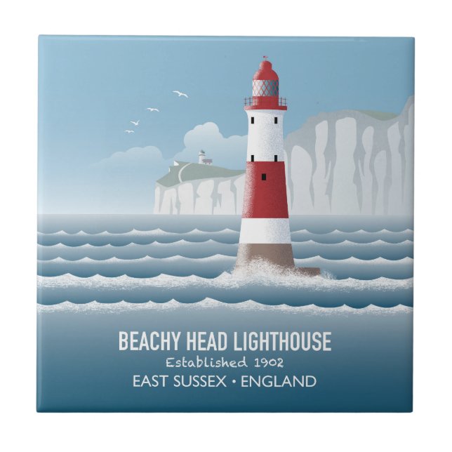 Beachy Head Lighthouse Tile (Front)