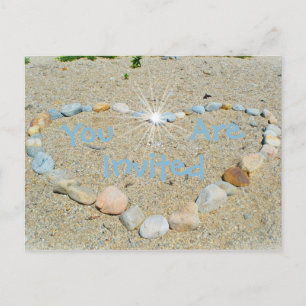 Beachy Invitation Postcard