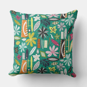 beachy jade throw pillow
