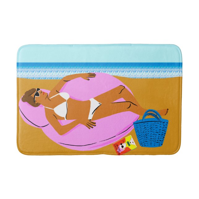 Beachy Keen - Pink Bath Mat (Front)