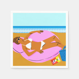Beachy Keen - Pink Napkin