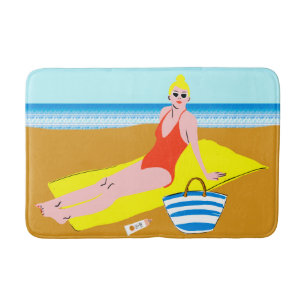 Beachy Keen - Yellow Bath Mat