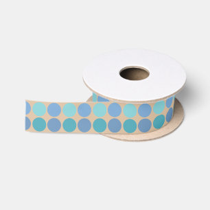 Beachy Polka Dots Satin Ribbon