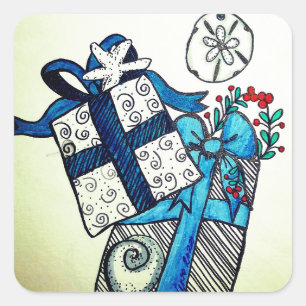 Beachy Presents Sticker