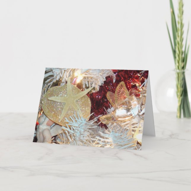 Beachy Shell Christmas Card (Front)