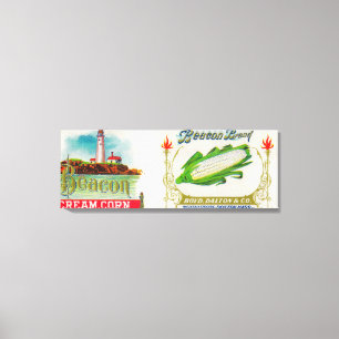 Beacon Corn Label Canvas Print