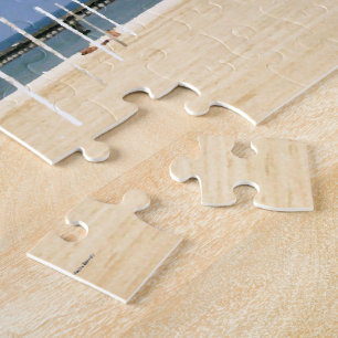 Beacon Light on Lake Michigan Shores Jigsaw Puzzle