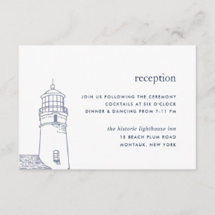 Beacon   Nautical Lighthouse Reception Card