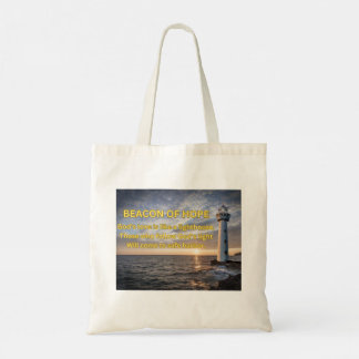 Beacon of Hope Lighthouse Tote Bag