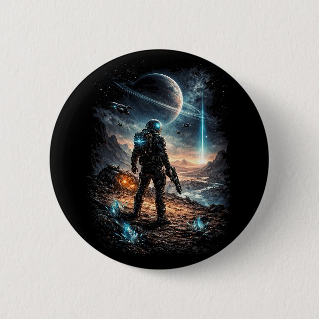 Beacon on the Distant World 2 Inch Round Button (Front)