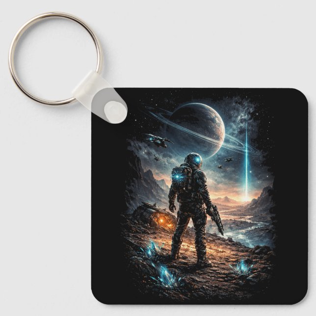 Beacon on the Distant World Keychain (Front)
