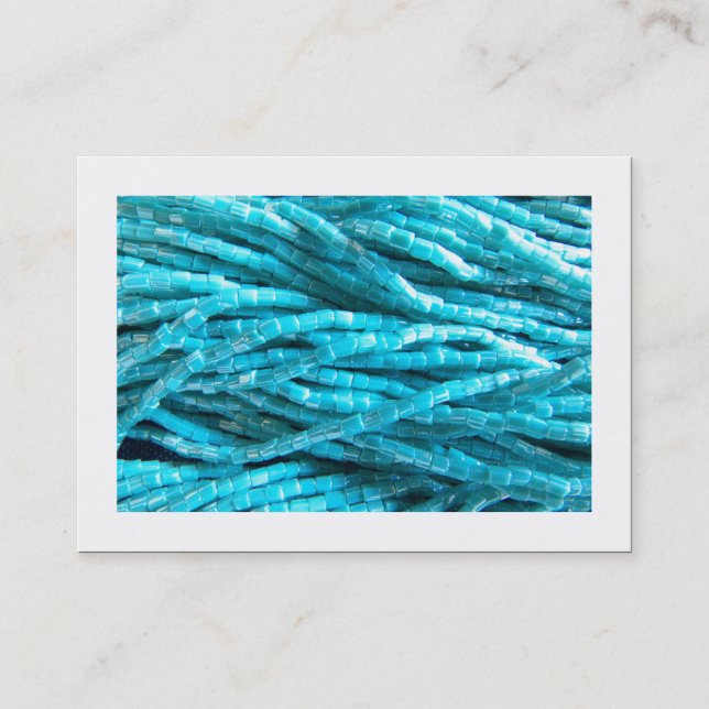 Bead Braids (Bordered) Business Card (Front)