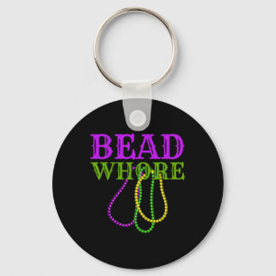 Bead Funny Adult Humour Mardi Gras Carnival Costum Keychain
