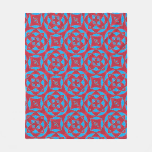 Bead Pattern Fleece Blanket (Front)