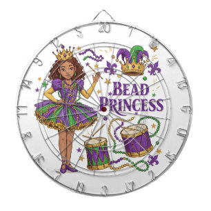 Bead Princess - Mardi Gras Dartboard
