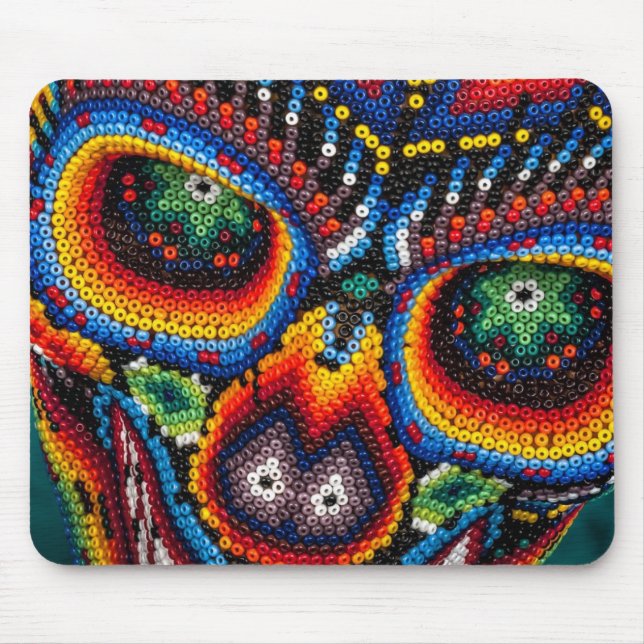Bead Skull Eyes Mouse Pad (Front)
